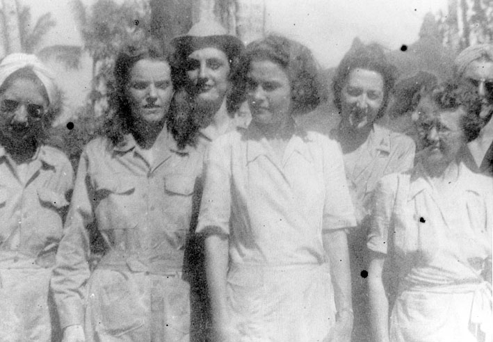 Army nurses in the Prisoner of War Camp in the Philippines